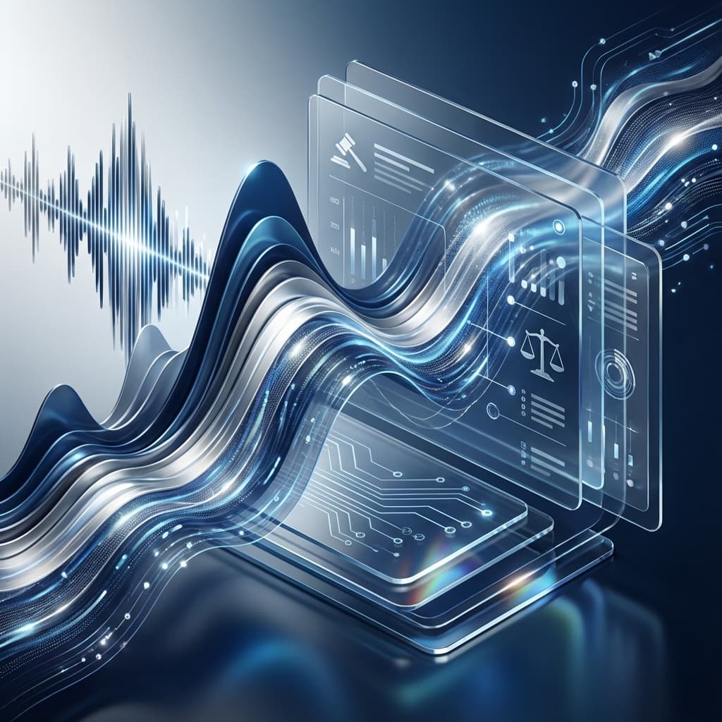 AI Voice Agent Technology - Glass Interface